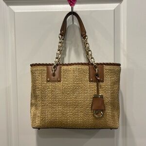 Michael Kors Straw Handbag